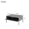 Lenart Masa de cafea din pal si metal, cu spatiu de depozitare, Trend TR-09 V2 Gri / Negru, L100xl70xH50 cm