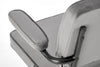 Scaun de birou tapitat cu stofa, Fidel Velvet Gri, l62xA56xH81-91 cm (3)