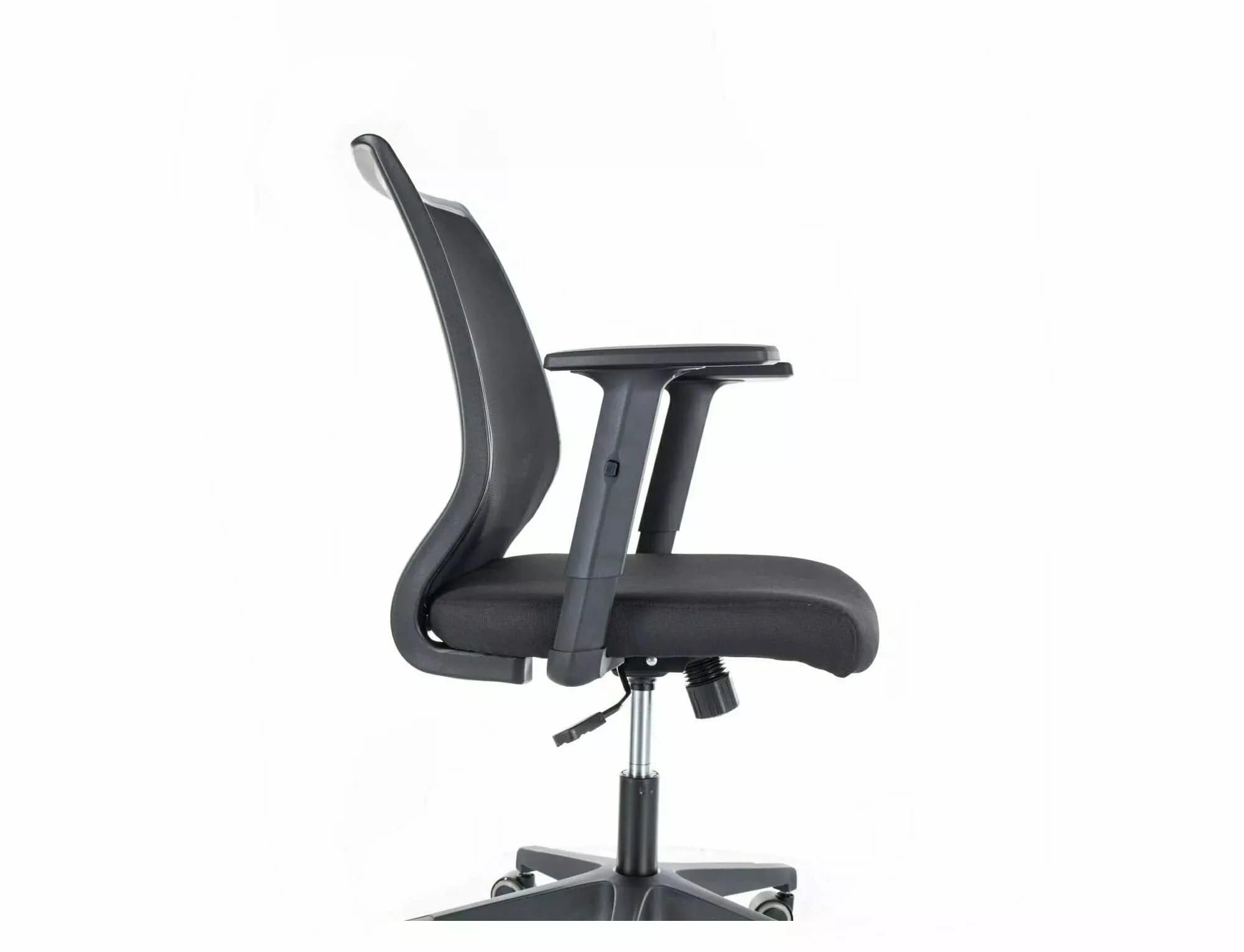 Scaun de birou tapitat cu stofa, Q-320R Gri / Negru, l60xA44xH93 cm (2)