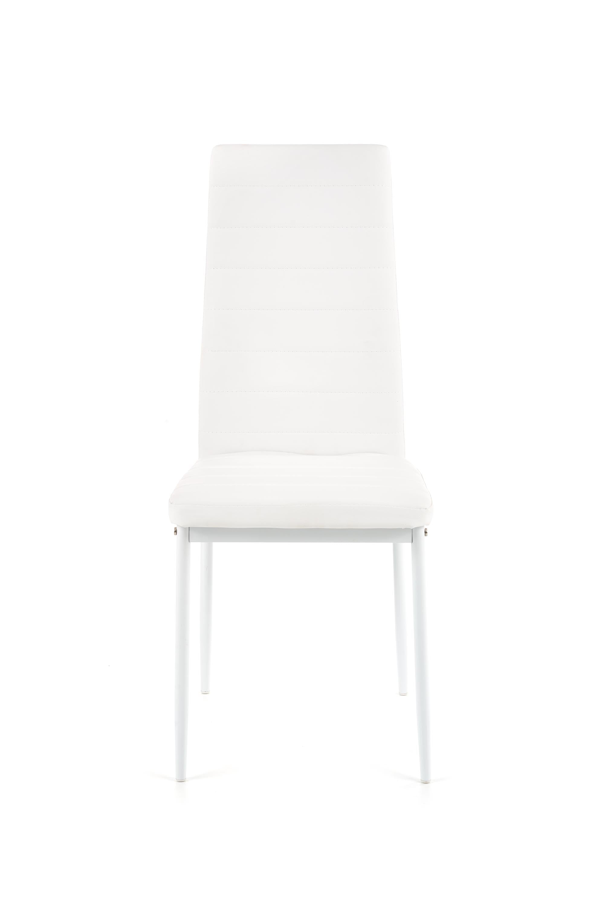 Halmar Scaun metalic tapitat cu piele ecologica Kai-70 White
