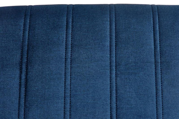 Halmar Scaun tapitat cu stofa si picioare din lemn, Dillan II Velvet Bleumarin / Negru, l47xA59xH99 cm