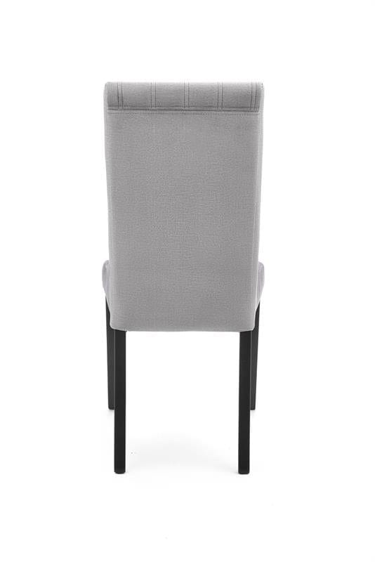 Halmar Scaun tapitat cu stofa si picioare din lemn, Dillan II Velvet Gri Deschis / Negru, l47xA59xH99 cm