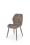 Scaun tapitat cu stofa si picioare metalice, K548 Gri / Negru, l47xA55xH84 cm