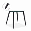 Halmar Scaun tapitat cu stofa si picioare metalice, Kai-487 Velvet Verde Inchis / Negru, l56xA65xH81 cm